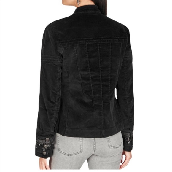 Free People Maven Velvet Pintuck Jacket 